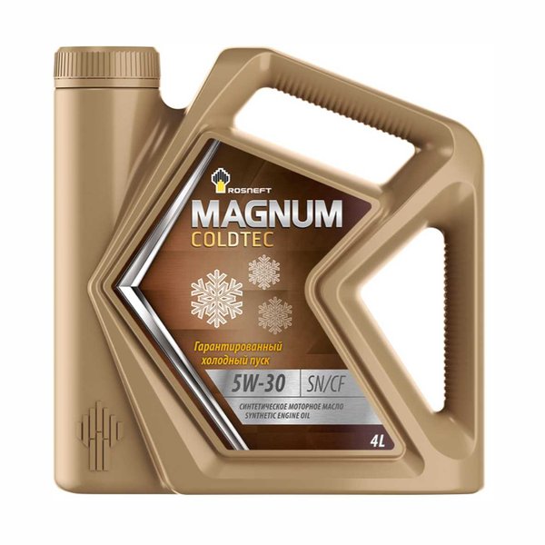Масло моторное РОСНЕФТЬ Magnum Coldtec 5W-30 SN (4л/3,6кг) [М]