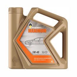 Масло моторное РОСНЕФТЬ Maximum 5W-40 SG (4л/3,5кг) [М]