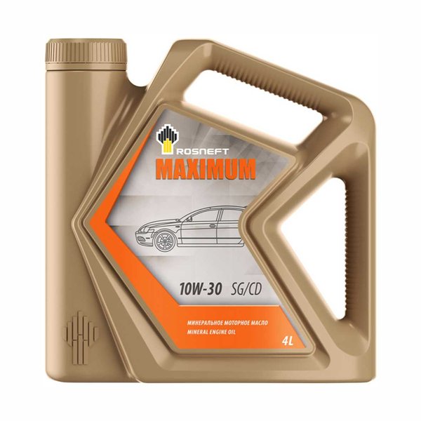 Масло моторное РОСНЕФТЬ Maximum 10W-30 SG (4л/3,5кг) [М]