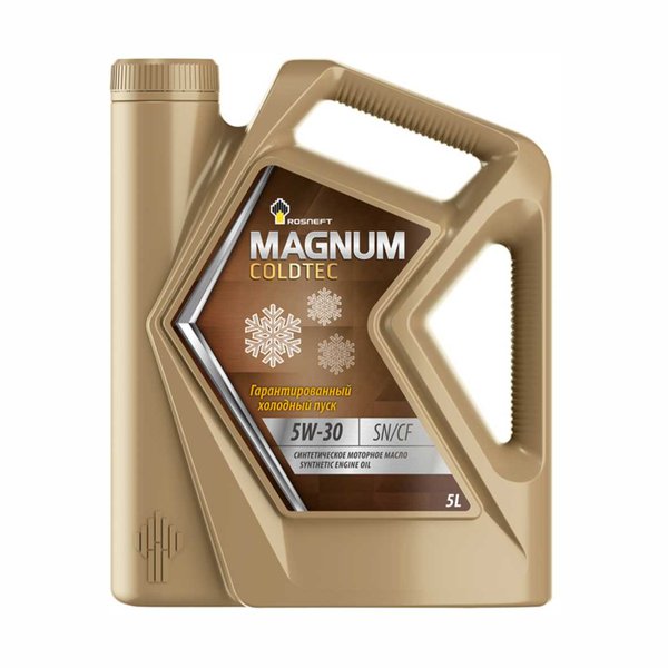 Масло моторное РОСНЕФТЬ Magnum Coldtec 5W-30 SN (5л/4,5кг) РНПК(марк.)