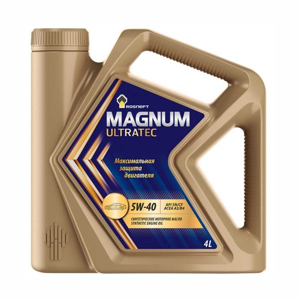 Масло моторное РОСНЕФТЬ Magnum Ultratec 5W-40 SN (4л/3,6кг) [М]