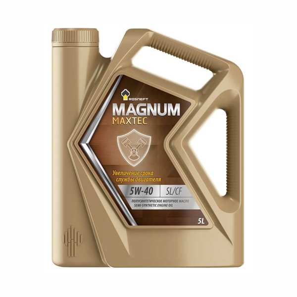 Масло моторное РОСНЕФТЬ Magnum Maxtec 5W-40 SL (5л/4,5кг) РНПК [М]