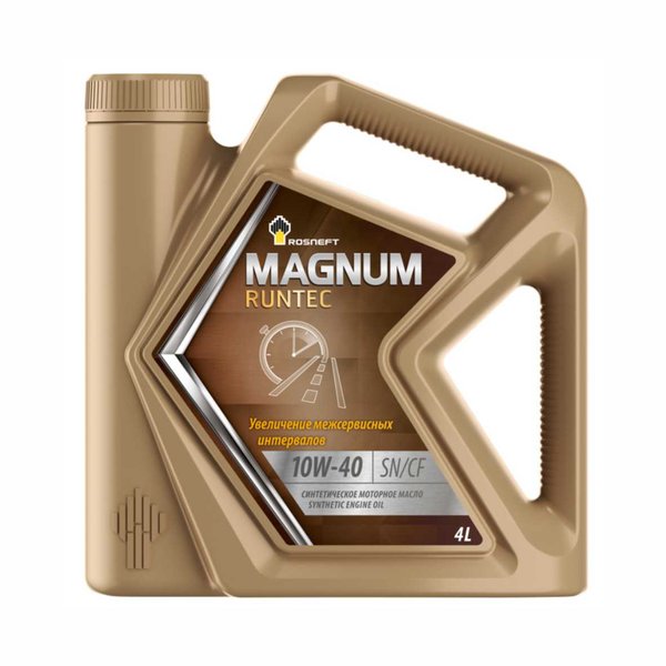 Масло моторное РОСНЕФТЬ Magnum Runtec 10W-40 SN (4л/3,6кг) РНПК [М]