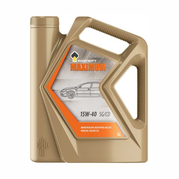Масло моторное РОСНЕФТЬ Maximum 15W-40 SG (5л/4,5кг) РНПК [М]