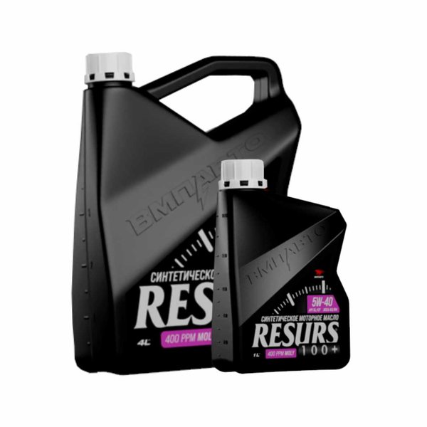 Масло моторное ВМПАВТО Resurs 5W-40 A3/B4 SL/CF, 4л + 1л (марк.)