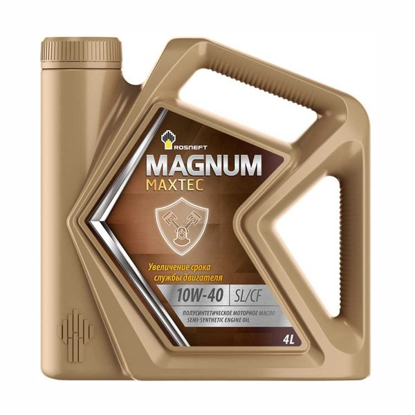 Масло моторное РОСНЕФТЬ Magnum Maxtec 10W-40 SL (4л/3,5кг) [М]