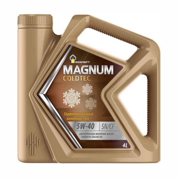 Масло моторное РОСНЕФТЬ Magnum Coldtec 5W-40 SN (4л/3,6кг) [М]