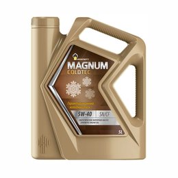 Масло моторное РОСНЕФТЬ Magnum Coldtec 5W-40 SN (5л/4,5кг) РНПК [М]