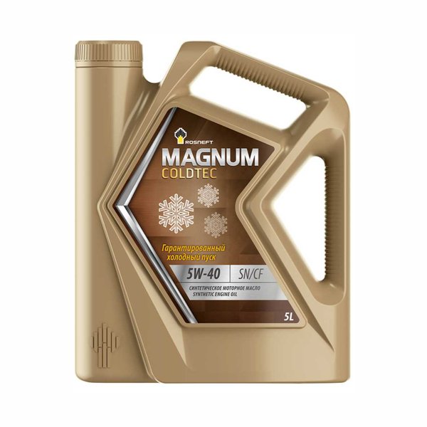 Масло моторное РОСНЕФТЬ Magnum Coldtec 5W-40 SN (5л/4,5кг) РНПК [М]